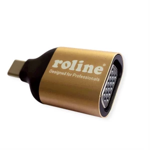 Roline 12.03.3233 USB-C® / VGA adapter crna, zlatna slika