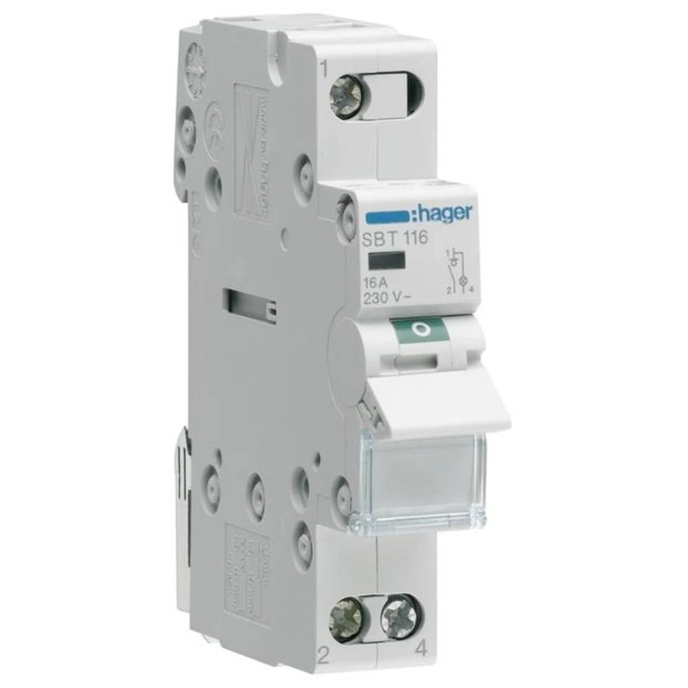 isključni prekidač    1-polni  16 A  230 V  Hager SBT116 slika