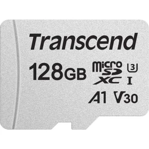 microSDXC kartica 128 GB Transcend Premium 300S Class 10, UHS-I, UHS-Class 3, v30 Video Speed Class Uklj. SD-adapter slika