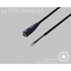 BKL Electronic 075912 DC utični konektor DC spojnica - kabelski završetak    2.1 mm 1.5 m 1 St. Single slika