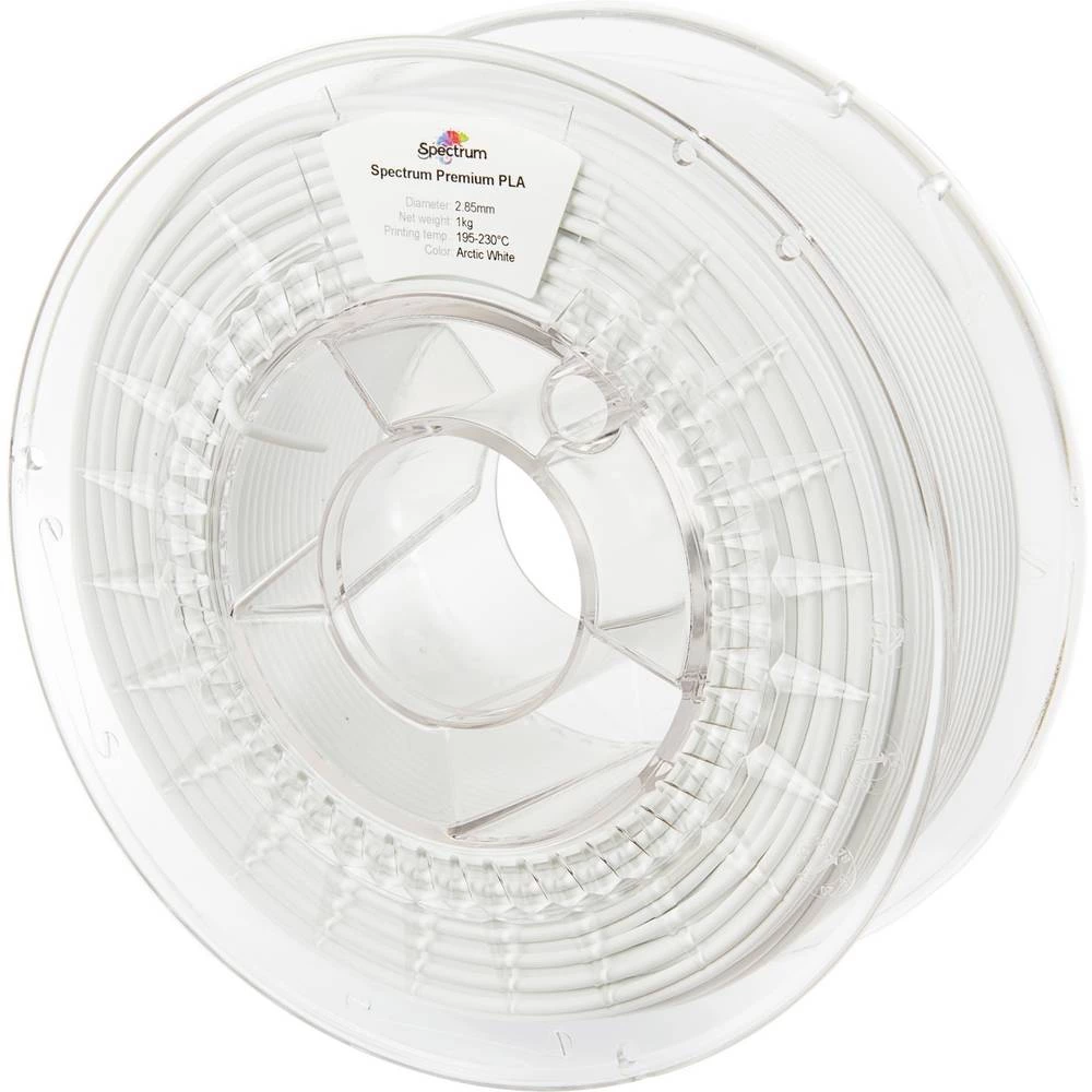 Spectrum Filaments 80122 PLA Premium 3D pisač filament PLA visoka vlačna čvrstoća 2.85 mm 1000 g arctic white, bijela 1 slika
