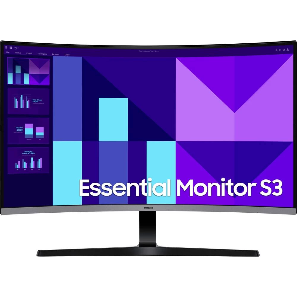 Samsung Essential Monitor S3 LS32D396GAU LCD zaslon Energetska učinkovitost 2021 E (A - G) 81.3 cm (32 palac) 16:9 4 ms slika