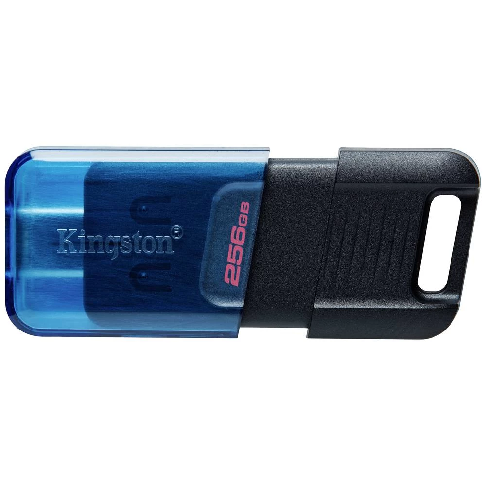 Kingston DataTraveler 80 M USB stick maloprodaja 256 GB crna/plava DT80M/256GB USB-C® slika