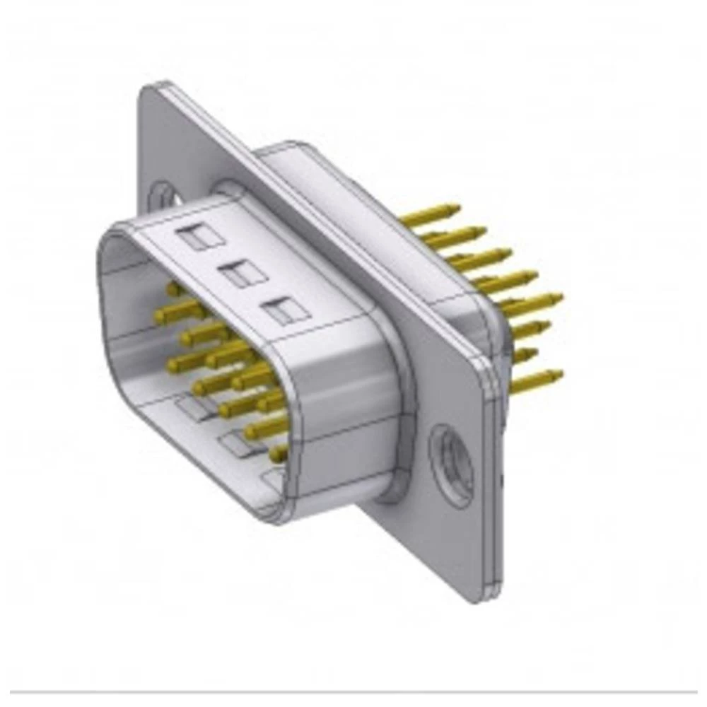 D-SUB utikač 180 ° Broj polova: 15 Lem, Pinovi DELTRON SWISS 1 ST slika