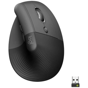 Logitech Lift Vertical Ergonomic Mouse ergonomski miš, miš bežično, Bluetooth®, bežični optički grafitna 6 Tipke 4000 dp slika