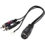 SpeaKa Professional-Audio adapter, 5-polni diodni ženski konektor (DIN)/2xčinč muški konektor