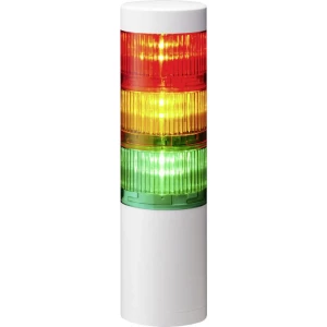 Signalni toranj LED Patlite LR6-302WJNW-RYG 3-bojno, Crvena, Žuta, Zelena 3-bojno, Crvena, Žuta, Zelena Stalno svjetlo 24 V/DC slika