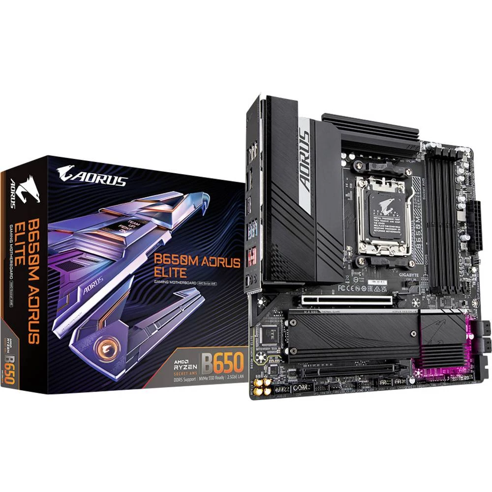 Gigabyte B650M AORUS ELITE matična ploča Baza #####AMD AM5 Faktor oblika (detalji) ATX slika