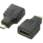 HDMI adapter [1x HDMI-utikač D Micro 1x HDMI-utikač] crn pozlačeni kontakt, Audio Return Channel SpeaKa Professional