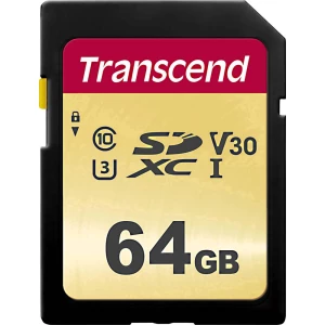SDXC kartica 64 GB Transcend Premium 500S Class 10, UHS-I, UHS-Class 3, v30 Video Speed Class slika