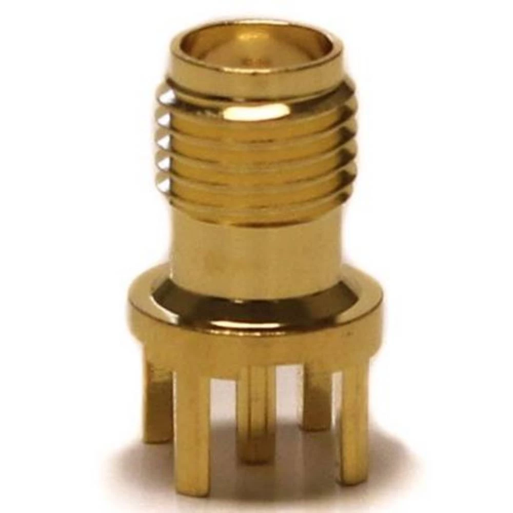 Mueller Electric BU-1420701201 adapterski utikač SMA-utičnica - tiskana pločica ravan mjedena slika