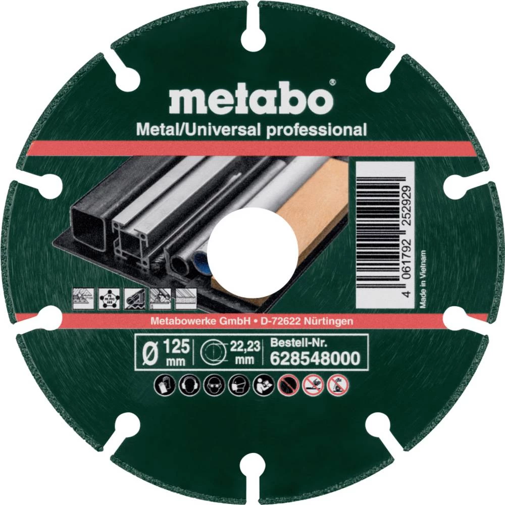 Metabo 628548000 dijamantna rezna ploča 125 mm 10 kom. metal (pocinčani) slika