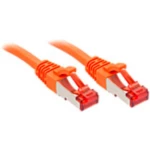 LINDY 47816 RJ45 mrežni kabel, Patch kabel cat 6 S/FTP 30.00 m narančasta  1 St.