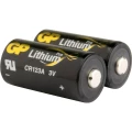 GP Batteries GPCR123A fotobaterije cr-123a litijev 1400 mAh 3 V 2 St. slika