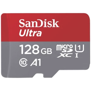 SanDisk microSDXC Ultra 128GB (A1/UHS-I/Cl.10/140MB/s) + Adapter microsdxc kartica 128 GB A1 Application Performance Class, UHS-Class 1 slika