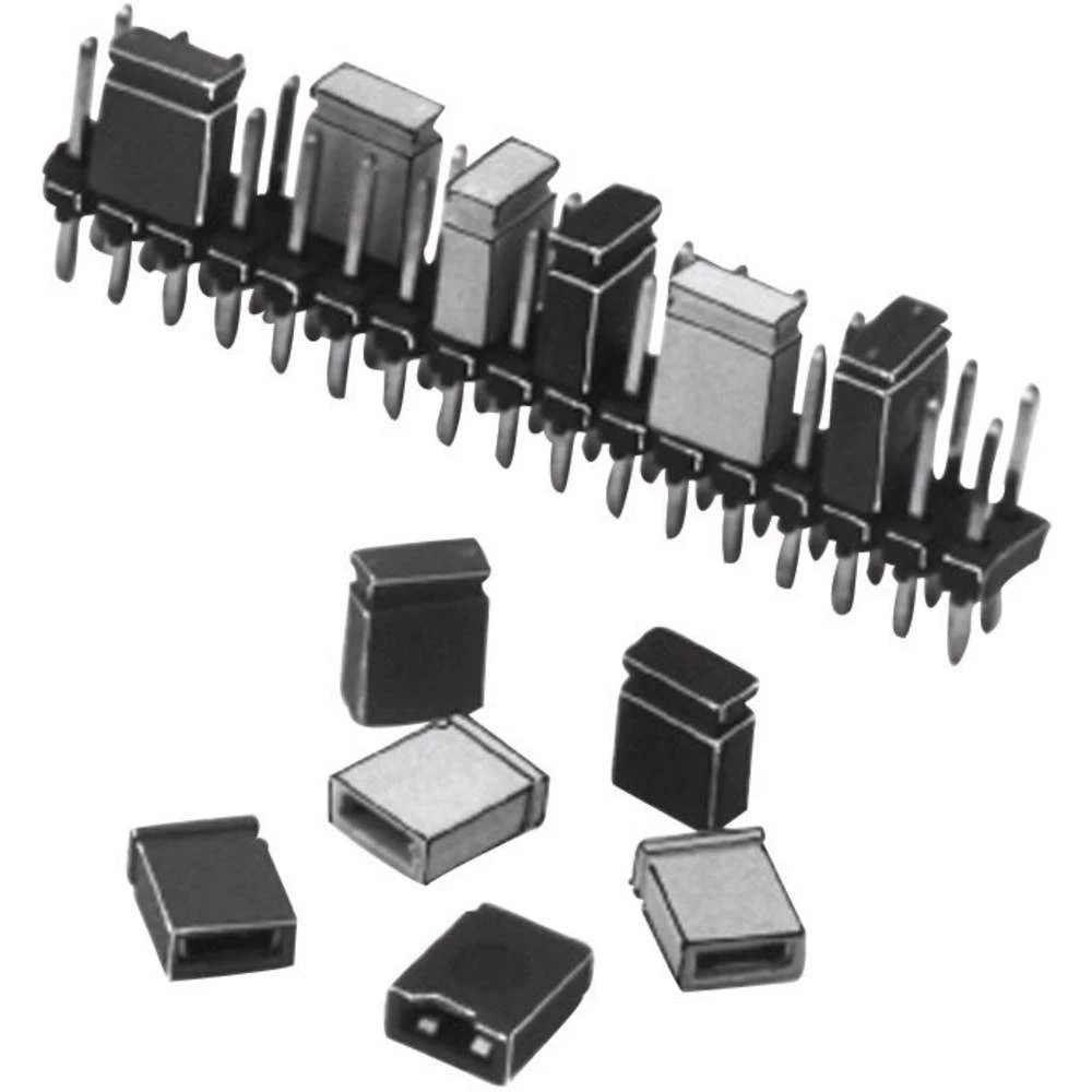 W & P Products 266-201-10-00 266-201-10-00 kratkospojni mostić Raster: 1.27 mm Broj polova po redu:2 Sadržaj: 1 St. slika