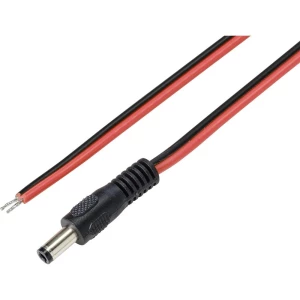 TRU COMPONENTS TC-9556652 niskonaponski priključni kabel niskonaponski adapter - slobodan kraj 5.5 mm 2.5 mm   2.00 m 1 St. slika