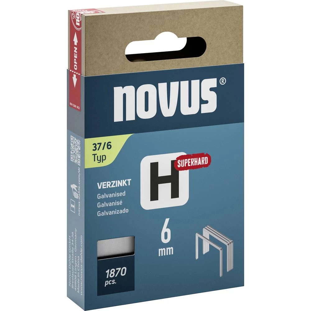 Novus Tools 042-0784 spajalice od fine žice tip 37 1870 St. Dimenzije (D x Š) 6 mm x 10.6 mm slika
