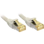 LINDY 47266 RJ45 mrežni kabel, Patch kabel cat 6a (sirovi kabel cat 7) S/FTP 5.00 m siva sa zaštitom za nosić 1 St.