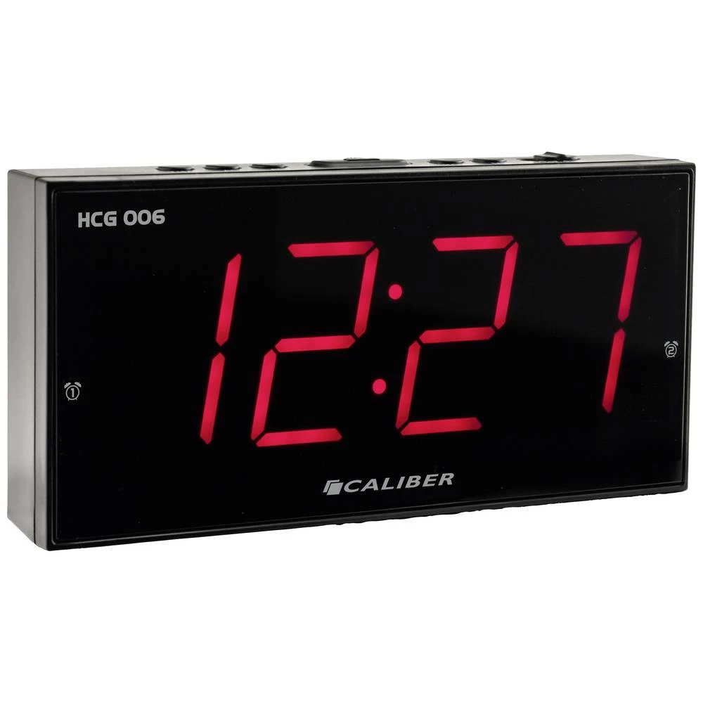 Caliber  HCG006    budilica  crna  Vrijeme alarma 2 slika