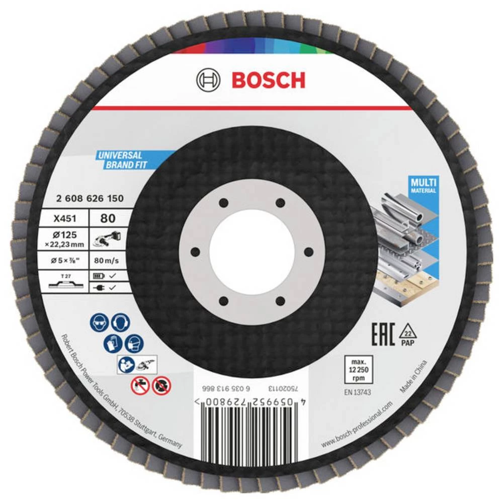 Bosch Accessories 2608626150 lamelna brusna ploča promjer 125 mm Promjer bušotine 22.23 mm 1 kom. slika