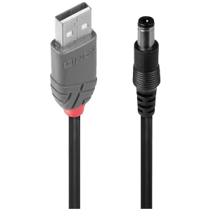 LINDY USB kabel USB 2.0 USB-A utikač, DC utikač 5,5 mm 1.5 m crna  70267 slika
