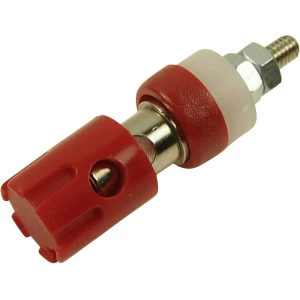 laboratorijski ženski konektor ženski konektor, vertikalna ugradnja Zatik-Ø: 4 mm crvena Cliff CL681560 1 St. slika