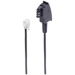 Shiverpeaks DSL priključni kabel [1x muški konektor TAE-F - 1x RJ11-utikač 6p2c] 3 m crna