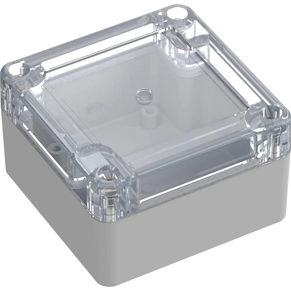 TRU COMPONENTS 6U07080804437 TC-13865052 industrijsko kućište 75 x 75 x 45 ABS, polikarbonat svijetlosiva 1 kom. slika