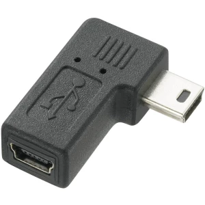 USB 2.0 adapter [1x USB 2.0 utikač Mini-B - 1x USB 2.0 utikač Mini-B] crni slika