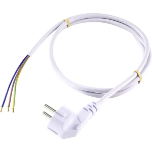 Sygonix SY-5043486 struja priključni kabel  bijela 1.50 m slika