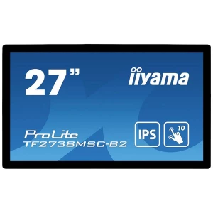 Iiyama ProLite TF2738MSC-B2 LCD zaslon 68.6 cm (27 palac) Energetska učinkovitost 2021 F (A - G) 1920 x 1080 piksel Full HD 5 ms DVI, HDMI™, DisplayPort, slušalice (2.5 mm jack), USB IPS LED slika