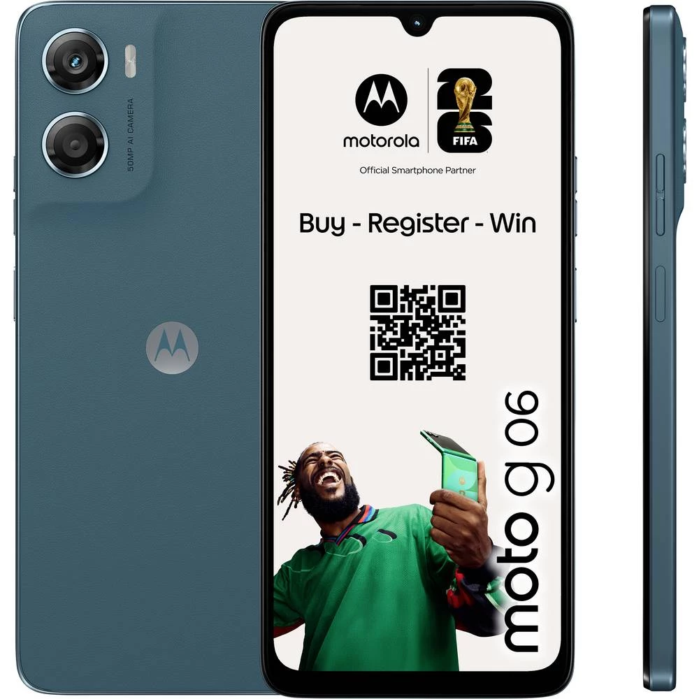 Motorola g06 256 GB plava boja Energetska učinkovitost 2021 A (A - G) 17.5 cm (6.88 palac) pametni telefon slika