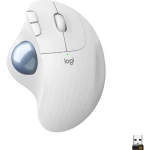 Logitech M575 bežično, USB ergonomski miš optički ergonomski, tipke miša, s Trackball bijela