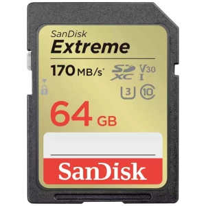 SanDisk Extreme sdxc kartica 64 GB Class 10 UHS-I otporan na udarce, vodootporan slika