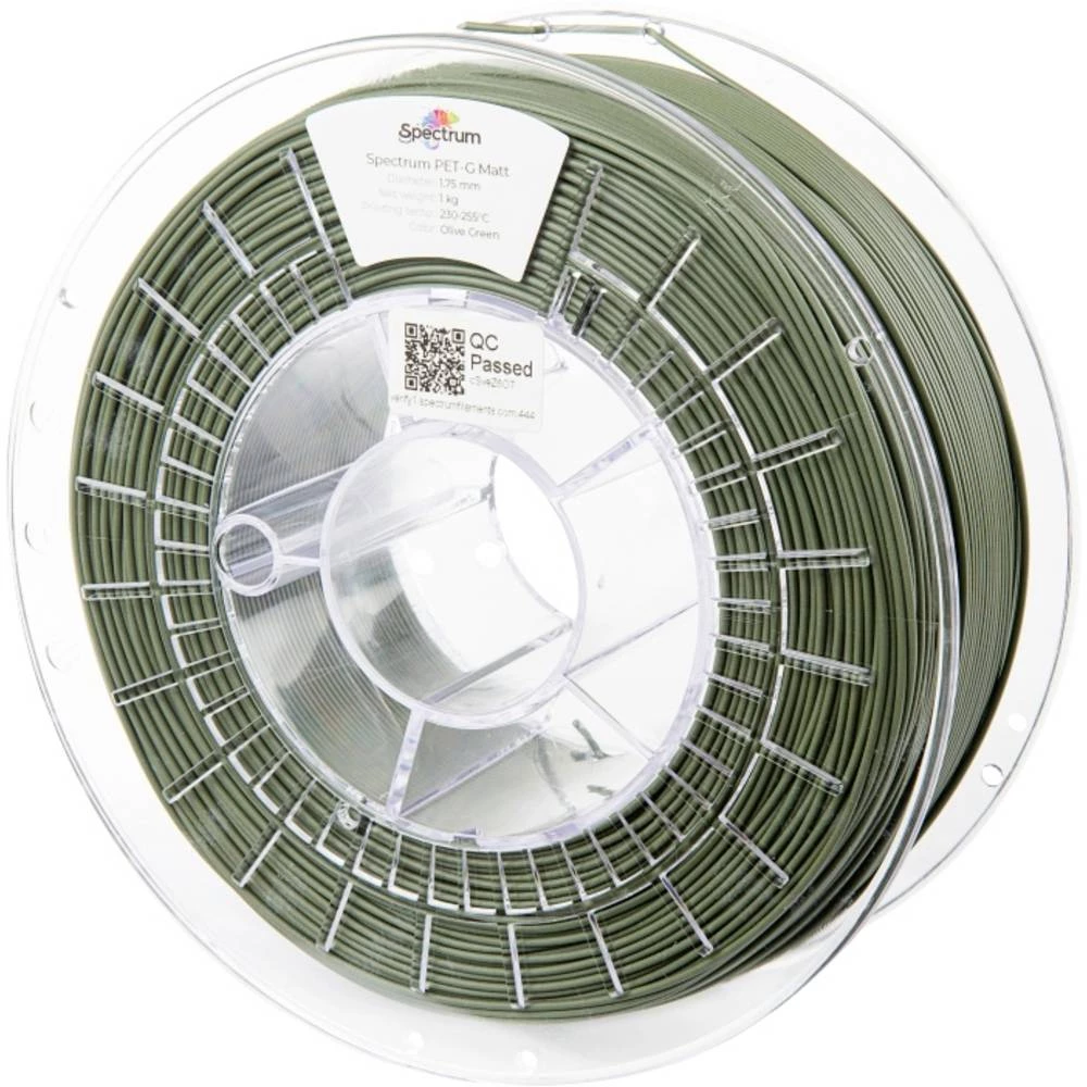 Spectrum Filaments 80548 PET-G MATT 3D pisač filament PETG mat, UV otporan, bez iskrivljenja 1.75 mm 1000 g maslinasto-z slika
