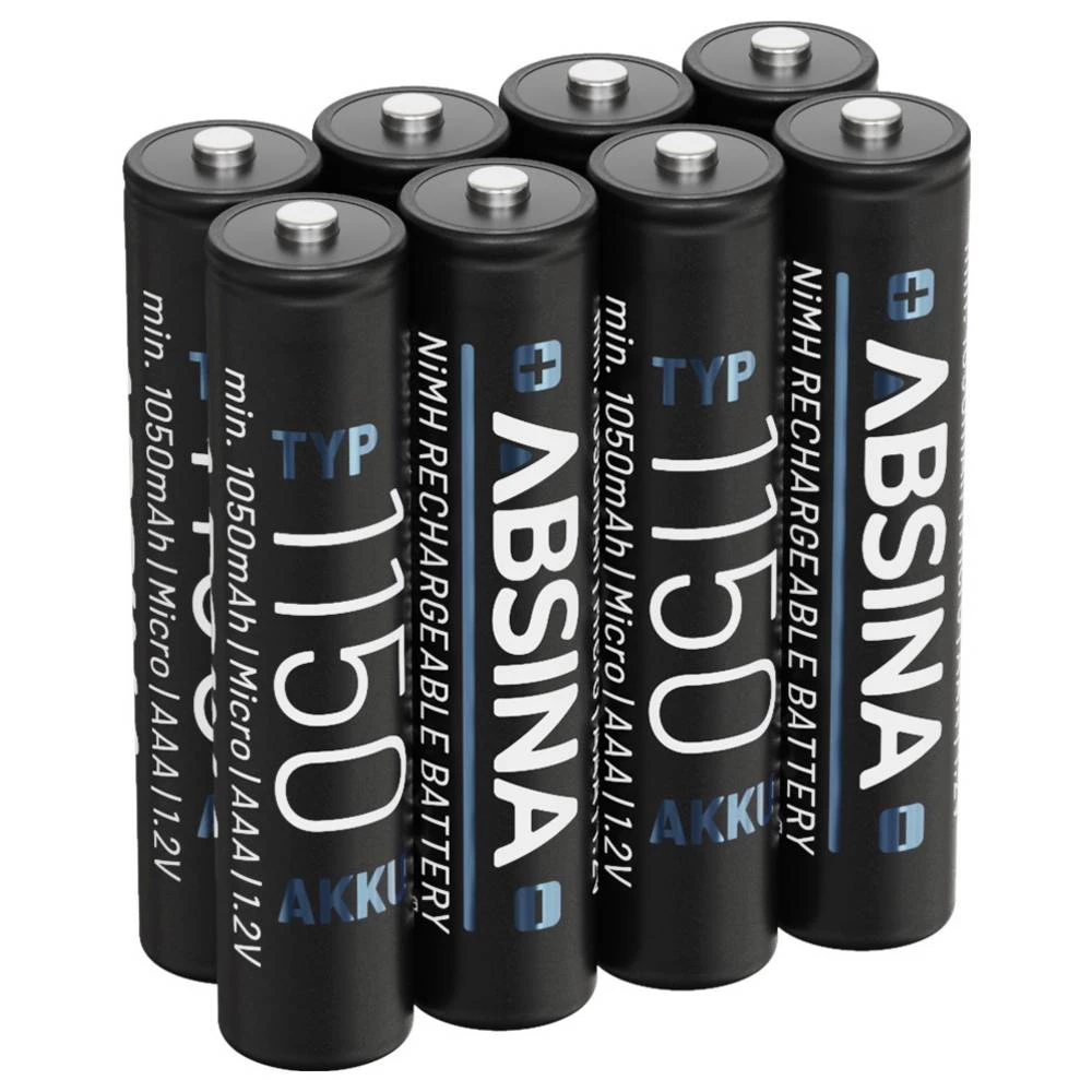 Absina micro (AAA) akumulator NiMH 1.2 V 8 kom. slika