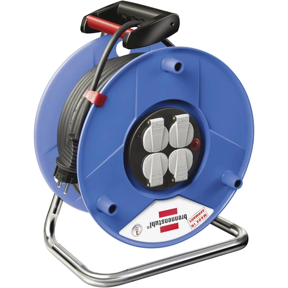 Brennenstuhl 1208064 kabelski bubanj 50.00 m crna francuski utikač slika