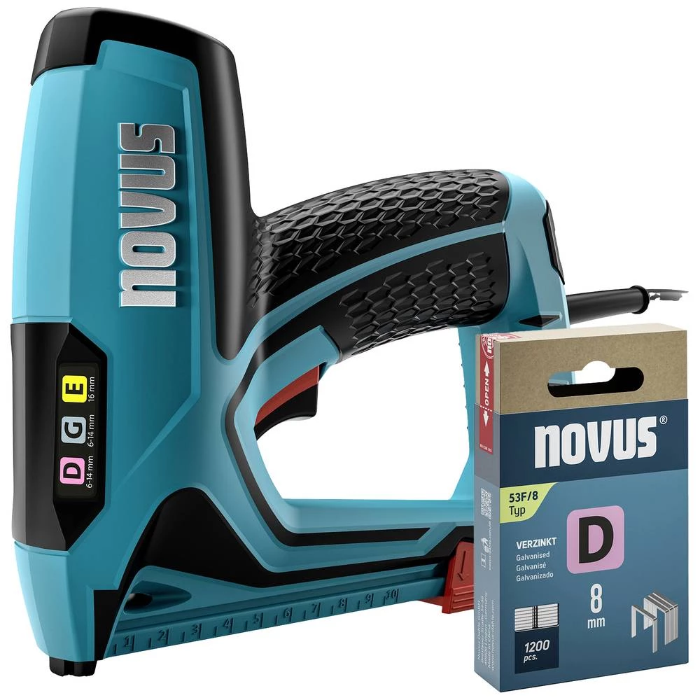 Novus Tools 031-0370 električna klamerica Vrsta stezaljka tip 11, tip 53F Dužina spajalice 6 - 14 mm slika