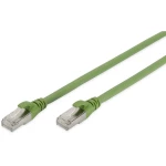 LAN (RJ45) Mreža Priključni kabel CAT 6A S/FTP 2 m Zelena Zaštićen s folijom, Sveukupno zaštićen, Sa zaštitom, Bez halogena, Jed