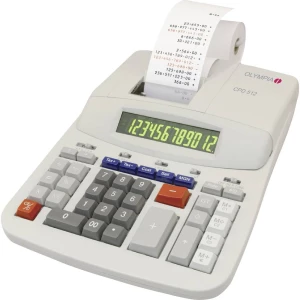 Ispisni stolni kalkulator Olympia CPD 512 Bež boja Zaslon (broj mjesta): 12 strujni pogon (Š x V x d) 210 x 67 x 295 mm slika