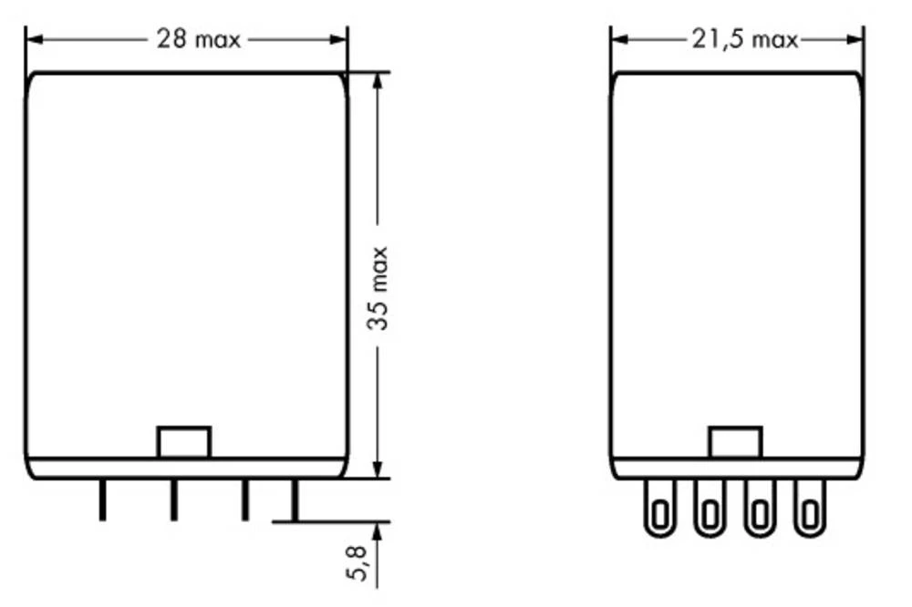 WAGO 858-153 Utični relej 240 V/AC 5 A 4 izmjenjivač 40 komada slika