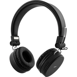 STREETZ HL-BT400  On Ear Headset Bluetooth® stereo crna  indikator napunjenosti baterije, sklopive, slušalice s mikrofonom, kontrola glasnoće slika
