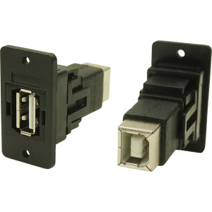 adapter, ženski, ugradbeni USB utičnica tip A - USB utičnica tip B CP30609NX Cliff Sadržaj: 1 St. slika