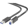 Belkin USB 3.0 Priključni kabel [1x Muški konektor USB 3.0 tipa A - 1x Muški konektor USB 3.0 tipa B] 1.8 m Crna slika