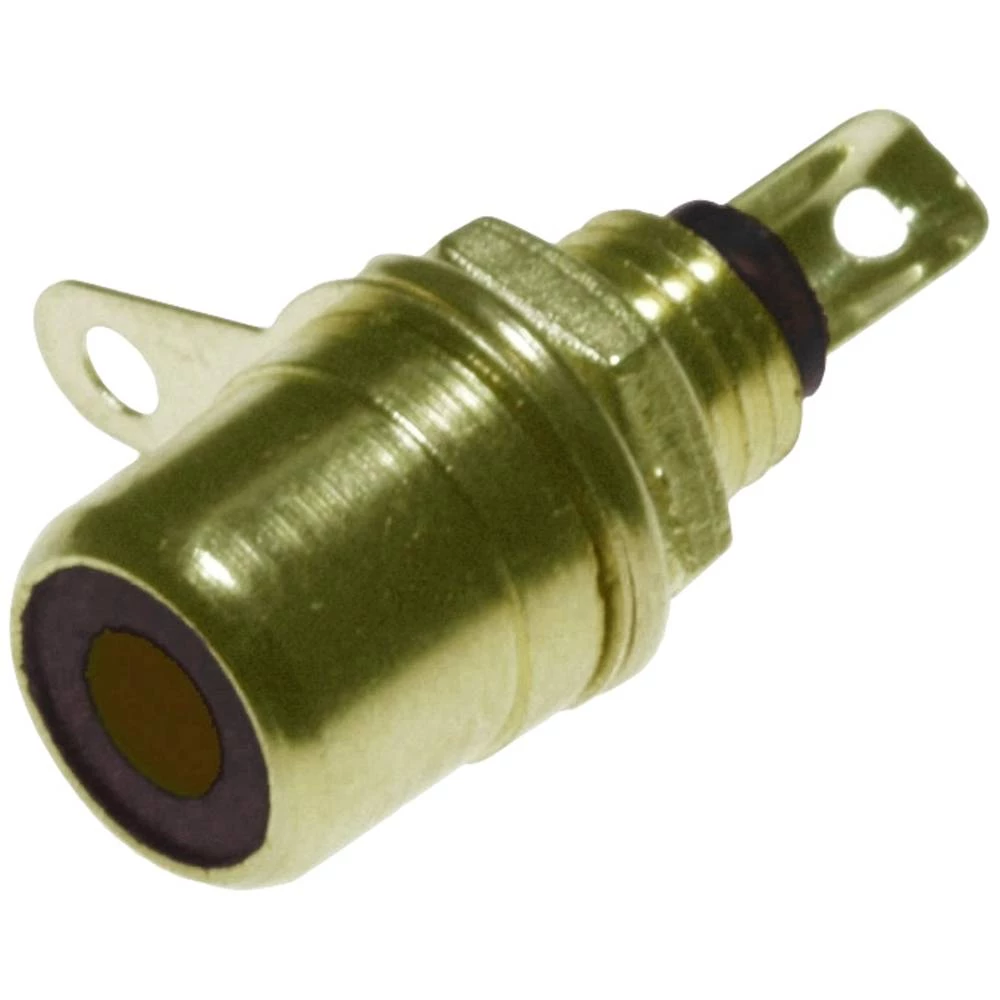 Lyndahl LKC003SW RCA panel utičnica za montažu na panel, tvrdo pozlaćena, crna Lyndahl LKC003SW     zlatna, crna 1 St. slika