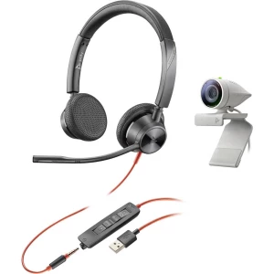 Polycom 2200-87130-025 stereo slušalice 3,5 mm priključak, USB sa vrpcom, stereo na ušima crna slika