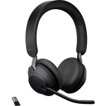 Jabra Evolve2 65 UC telefon Over Ear Headset Bluetooth® stereo crna kontrola glasnoće, indikator napunjenosti baterije,