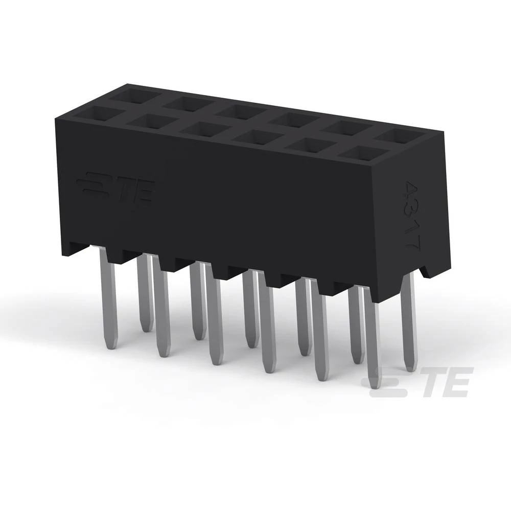 TE Connectivity ugradna standardna letva sa ženskim kontaktima 1-2314822-4 1 St. Tube slika