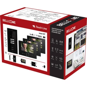 Bellcome VKM.P3F3.T7S4.BLB04 video portafon za vrata žičani kompletan set 20-dijelni crna slika